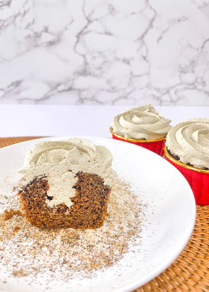 Double Hojicha Cupcakes 雙重焙茶杯子蛋糕