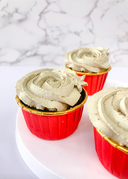 Double Hojicha Cupcakes 雙重焙茶杯子蛋糕